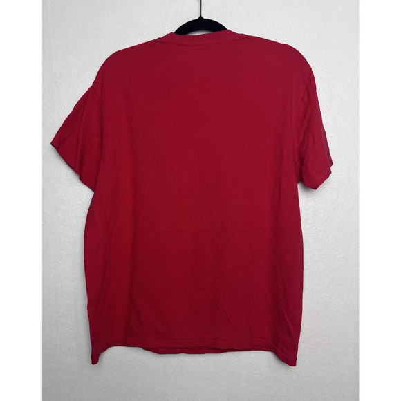 American Muscle Popeye Red Short Sleeve Size Large Brisco Brands - Picture 4 of 5